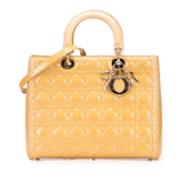 Large Patent Cannage Lady Dior